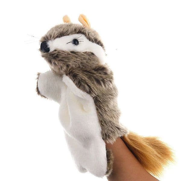 Parentchild Interaction Hand Puppet Toys Cute Squirrels Plush Dolls Baby Soothing Bedtime Storytelling Hand Puppet 250901BJ