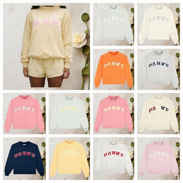 Womens park Autumn Loose Fit Letter Print Hoodie Sweatshirt 100% Cotton Long-Sleeve Pullover Hooded Top for Daily Casual Wear hoodie dh Q9hU#