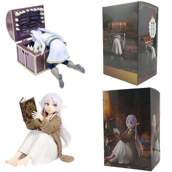 Frieren Beyond Journeys End Frieren Treasure Box Sitting Posture Figures Collection Figures Model Toys Monster Anime Figure Toy