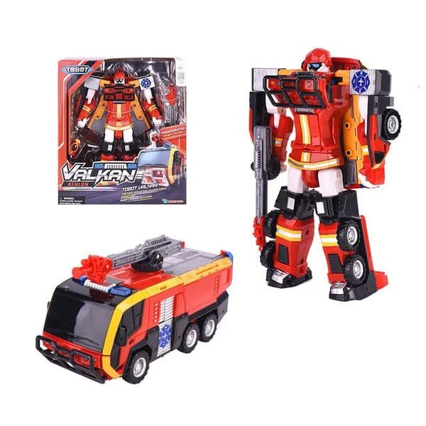Big Overseas Version Tobot Transformation Robot to Car Toys Korea Cartoon Brothers Anime Tobot Deformation Car Bulldozer Toys 250901BJ