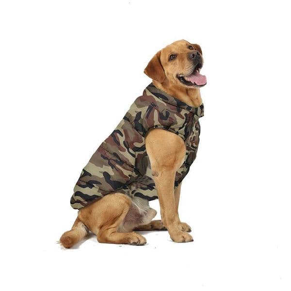 Large Pet Dog Jacket Coat Autumn Winter Windproof Thicken Camouflage Print Clothes for Medium Big Dog Golden Retriever Clothing Z250902