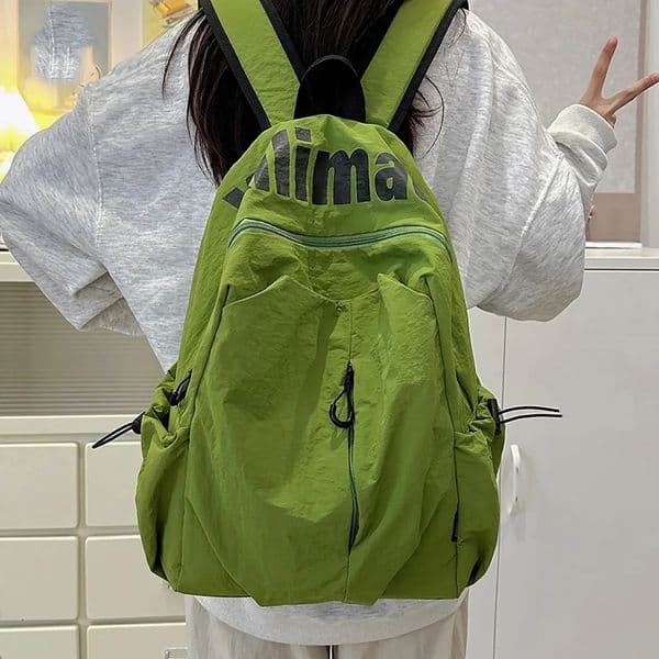 Casual Backpack Fashion Simple Large Capacity Men And Women With The Same Style Commuting Durable Student Schoolbag 250902BJ