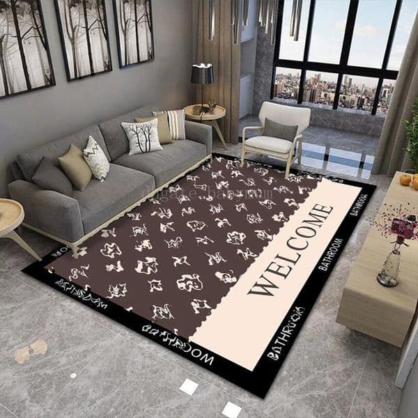 Luxury Rugs Living Room Designer Letter Rug Decorative Carpet Luxurys Carpets Fashion Soft Bedroom Floor 12545 M260207