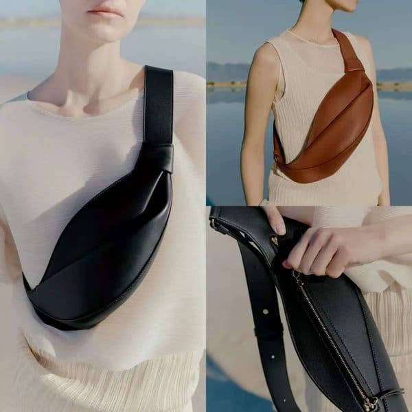 Real Leather Cross Body Bag Designer Stylish Chest Shoulder Bags Cowhide Waist Packs Neyu Osmo Cyme Tisse Fashion Belt Bag Purses And Handbags Luxury Bag 1009