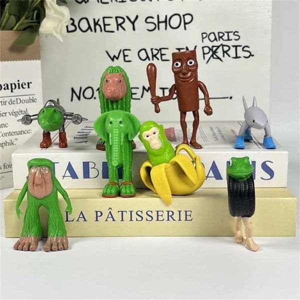 2026 New 12Pcs Itan Brainrot Anime Action Figures Tung Sahur Ornaments Figure Funny PVC Toy Model Home Decor Kids Gift 281L Toys Y260516