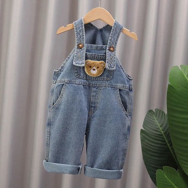 Soft Cotton Baby Boys Overalls Spring Autumn Kids cartoon Long Pants Casual Girls Jumpsuits Children Clothes SuspenderTrousers 250901