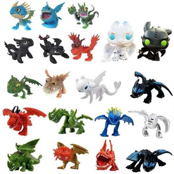 New Hot How to Train Your Hidden World Toothless Fury Mini Cute Anime Character PVC Action Collectible Figure Model KY8H