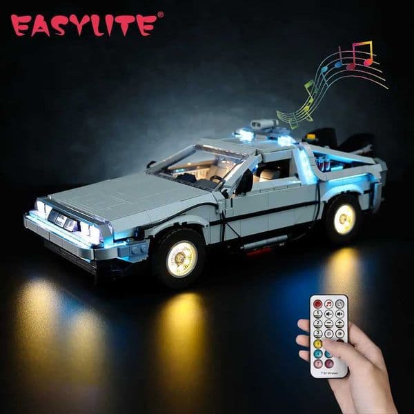No Model LED Light Set For Delorean 10300 Back to the Future Time Machine Collection Building Blocks Toy Lighting KitXJ250903