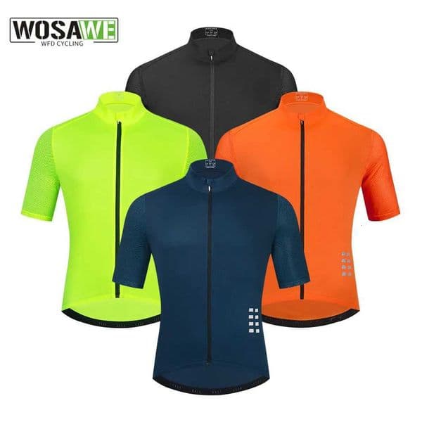 WOSAWE Summer High Quality New Team Men Cycling Jersey Clothing Short Sleeve Breathable Quick Dry Cycley Jersey Z250903