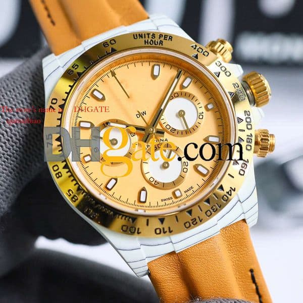 40X12.4 Factory Watches Mens TW Superclone 116508 Cal.4801 Watch Male Chronograph Watch Ceramic Movement AAAAA Carbonfiber DIW 425 montredeluxe montredeluxe KJST
