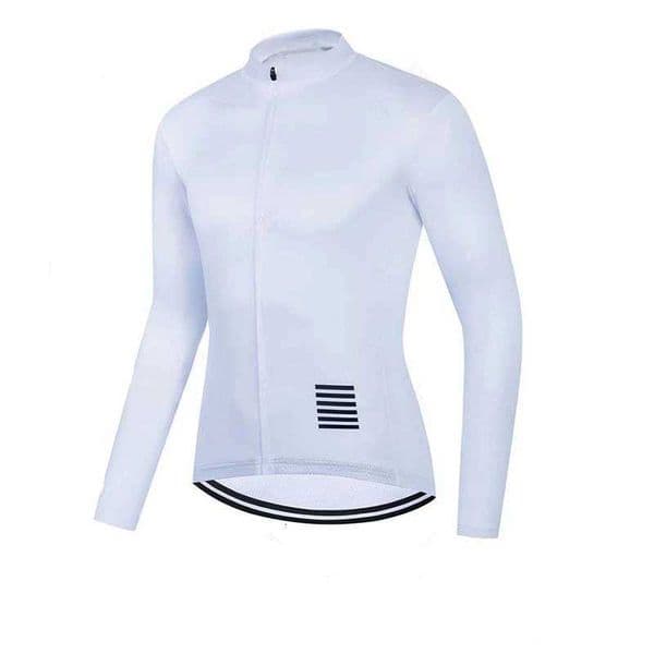 Men Cycling Jerseys White Long Sleeves Autumn Cycling Clothing MTB Team Bike Shirts Bicycle Clothes Z250903