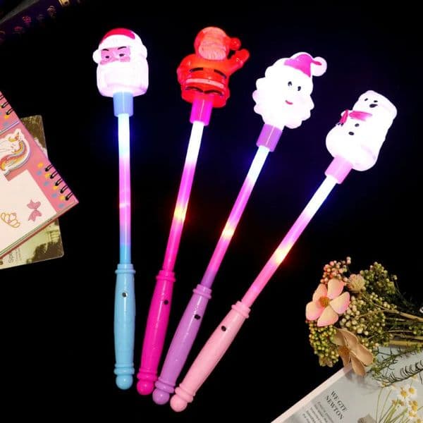Christmas Tree Christmas Tree Glow Stick Luminous Prop Snowman Christmas Flash Bar LED Atmosphere Snowman Glow Stick Party Gift 250903BJ