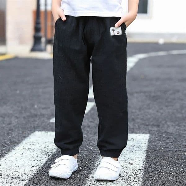 Children Pants Trousers for Boys Girls Cotton Linen Elastic Waist Summer AntiMosquito Pants Kids Clothing Long Pants 100160cm250902wwBJ