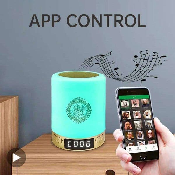 Portable APP Remote Control LED Night with Convenient Handle Music Atmosphere Light Bluetooth Speaker for Home