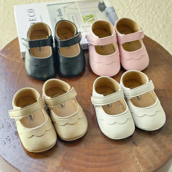 Baby Girls Shoes Multicolour Princess Toddlers Shoes Soft Soled NonSlip Crib Shoes First Walkers 018M 250902BJ