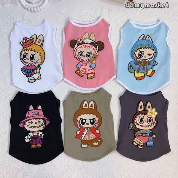 Dog Shirts Summer Fashion Vest - Cool Breathable Cotton T-Shirt for Small Medium Dogs, XS A594 ddmymarket