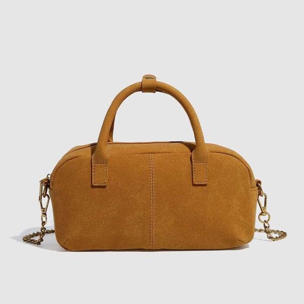 New Chain Shoulder Crossbody Racing Bowling Matte Handbag Boston Women's Bag
