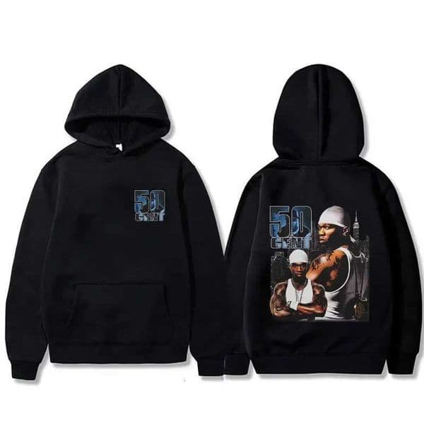 Rapper 50 Cent Curtis graphic hoodie mens casual plussize hiphop sweatshirt comfortable hoodie W250903