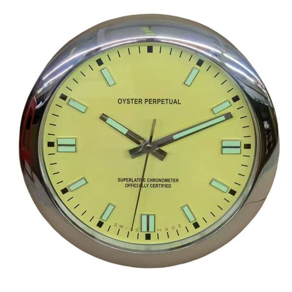 Macaron Luxury Wall Clock Metal Art Pink Yellow Blue Wall Clocks Date Just Gift Kids Bedroom te Quartz Reloj De Pared Home Decoration Luminous 135 inch W250924 Y260310