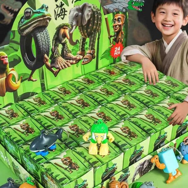 Anime Action Figure NEW Italian Brainrot Blind Box Toy Sahur Tralarero Tralala Bombardinocrocodilo figuras anime Figures Key Chain Birthday Gift Id5j Designer852