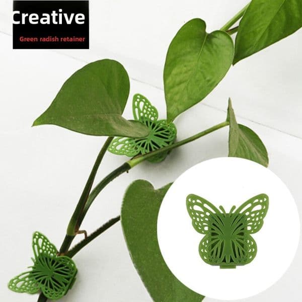 New Butterfly Fixer Creative No Trace Household Green Radish Climbing Wall Artifact Plant Vine Organizer