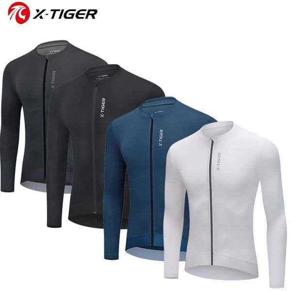XTIGER Cycling Jersey Long Sleeve Autumn Aero Slim Fit Long Sleeves Cycling Jersey Men Women Breathable Man Cycling Z250903