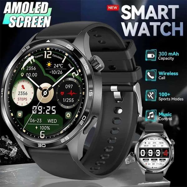 2025 Watch GT5 Pro GPS Track Smart Watch Mens 360360 AMOLED Sn NFC BT Call Waterproof Health Monitoring Mens Smart WatchXJ250903