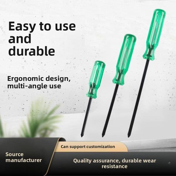 Square Rod Dual-Use Transparent Handle Phillips and Flathead Screwdriver Repair Tool hot-sale