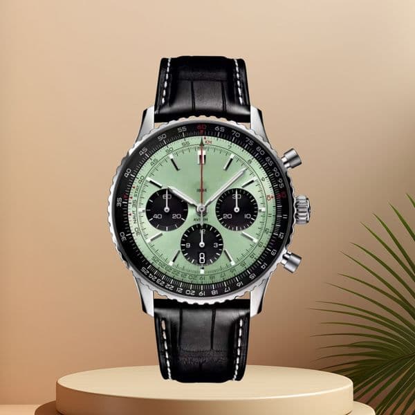 designer mens watch imported quartz movement stainless steel strap cowhide strap men watches 005