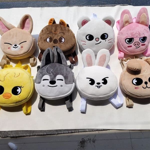 skzoo korean combination street kids plush doll mini school bag small backpack student backpack cute backpack fan gift250903BJ
