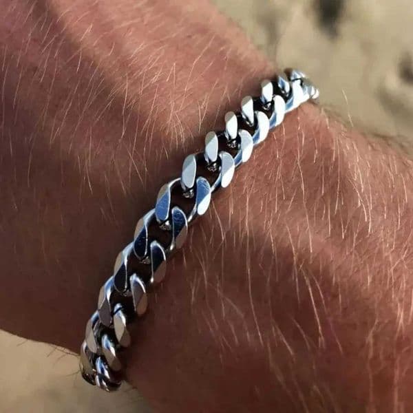 New Tren Cuban Chain Men Bracelet Classic Stainl Steel 3 5 7mm Width Chain Bracelet For Men Women Jewelry Party GiftXJ250904