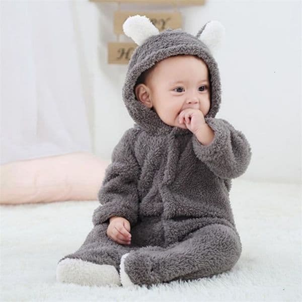 born Baby Rompers Winter Warm Fleece Bebe Boys Girl Costume Infant Girls Clothing Animal Overall Baby Jumpsuits Xmas Outfit 250903BJ