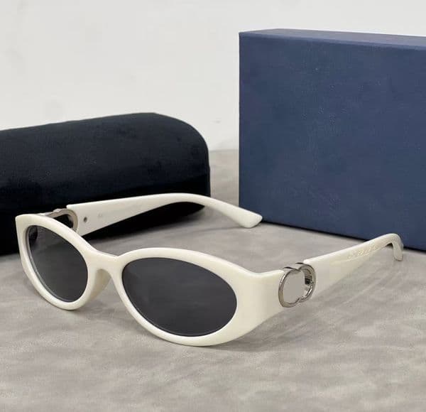Luxury Sunglasses Cat-Eye Sunglasses for Women Men' Eyewear Vintage Small Frame Sunglasses High-End Simple Glasses European American Trendy Versatile Sunglasses