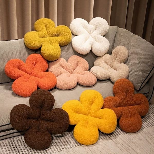 Pumpkin Plush Toy Decorative Ornament Four-Leaf Clover Sofa Pillow Flower Chair Cushion