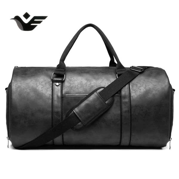 Feiyan Free Shipping New Designer Bag Luxury Shopping Bag Leather Travel Bag Carry Clothing Bag Leather Clothing Luggage Bag Convertible Men's Suit Travel Bag