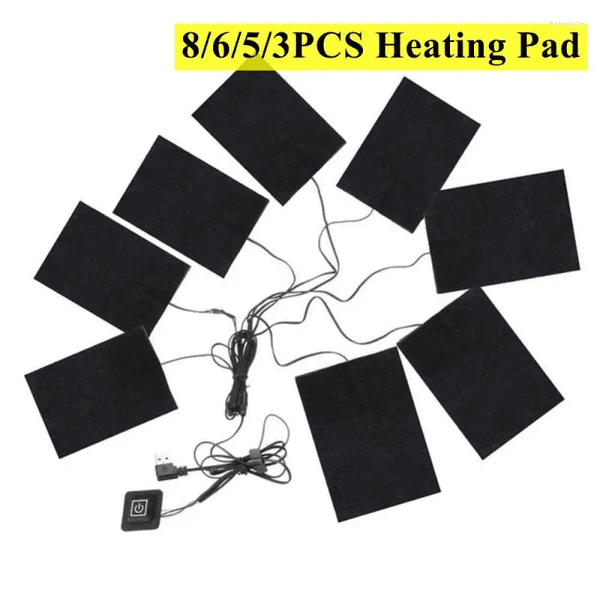 Carpets 3/5/6/8 In 1 USB Electric Heating Pad Clothes Heater With 3 Gear Adjustable Temperature Carbon Fiber Heated