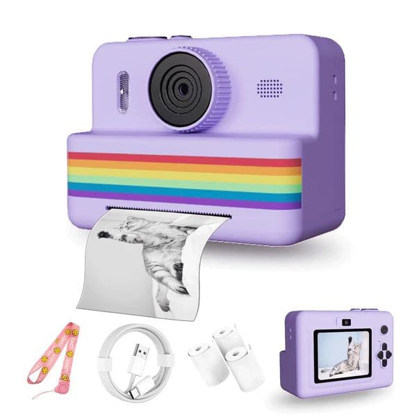 28 Inch Large Screen Instant Print Camera HD Digital Video Camera for Kids Outdoor Zero Ink Portable Print Toy Camera 250903BJ