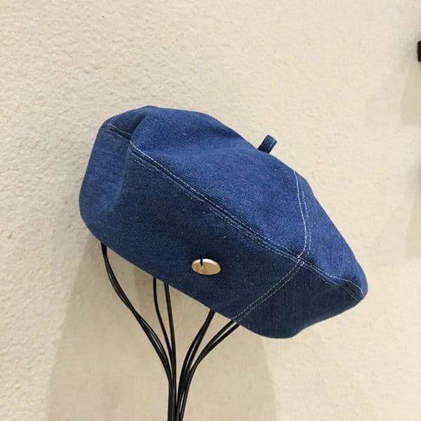 Retro Denim Beret Hat High quty Outdoor Breathable Leisure Visor Cap Octagonal Painter Hat Womens Female Ladies S260513