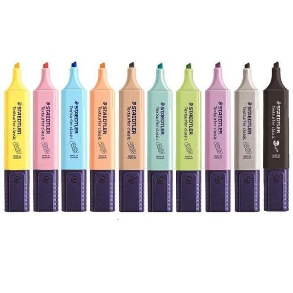 1pcs STAEDTLER 364C Pastel Highlighter Pen 15mm Line Color Marker Liner Highlight Pens for Paper Fax Drawing School F112 X250904