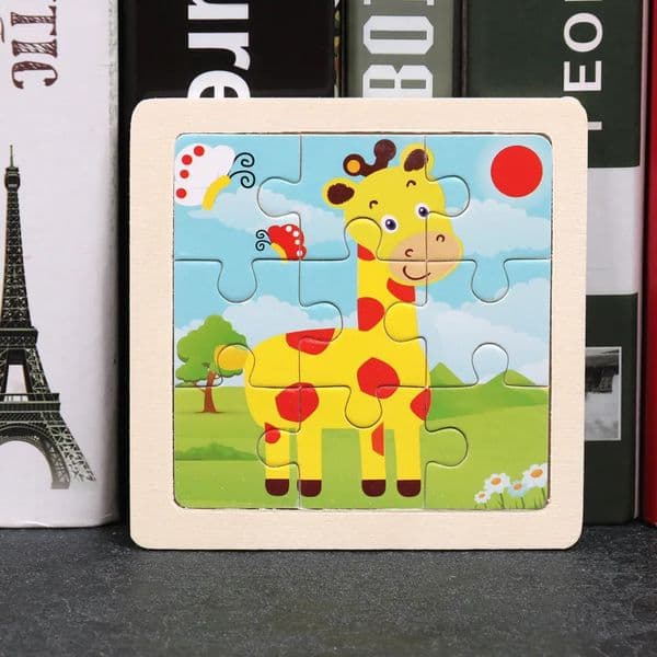 Wooden 3D Puzzle Jigsaw for Children Baby Cartoon AnimalTraffic Puzzles Educational Toy Kids Toy Wood Puzzle Small Size 1111CM 250903BJ