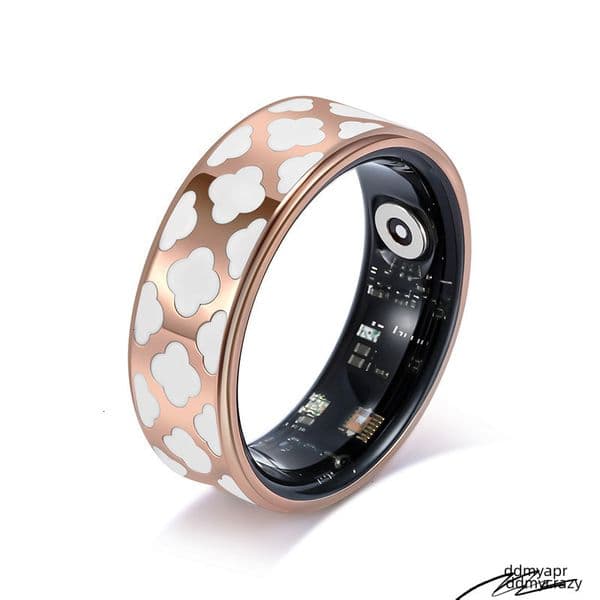 Steel Waterproof Sleep Movement Tracking Multifunctional Black ddmycrazy Technology Couple Ring 250710