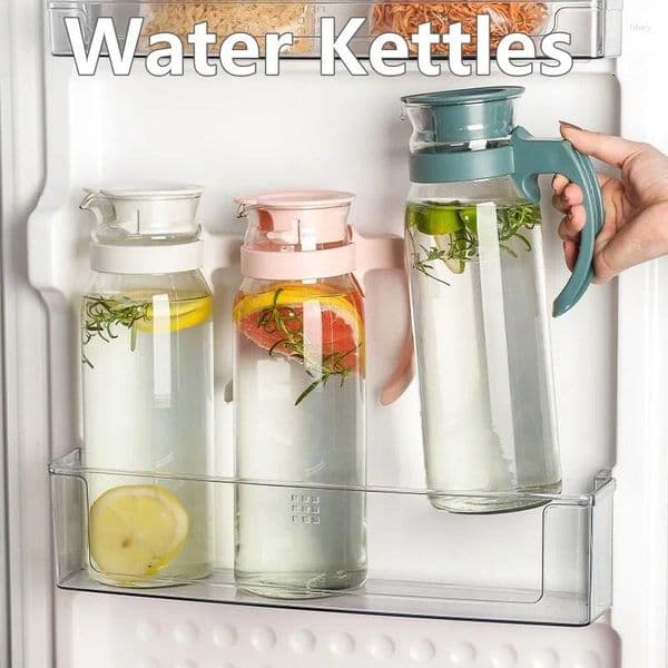 Water Bottles Glass Kettles Large Capacity With Lid And Handle Juice Tea Milk Pitcher Distributeur Beverage Dispenser Pot