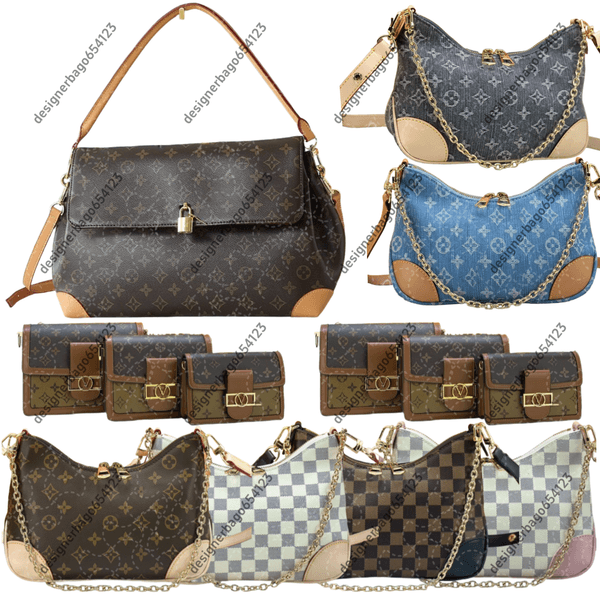Designer Bag Shoulder Bag Luxury Bag Classic print Crossbody bag High Quality Women's handbag Purse Brown Cowhide leather Fashion Nylon shoulder strap Underarm Bag
