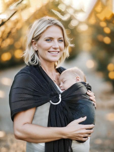 Baby Water Ring Sling Lightweight Breathable Mesh Wrap for Infant born Kids and Toddlers 250904