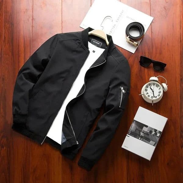 Mens Bomber Jacket Casual Lightweight Jacket for Men Sports Windbreaker Zip Up Coat with Pocket Clothing Large Size M9XL Coats 250904