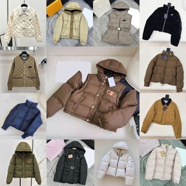 Luxury Women Puffer Jackets Designer Letters Hooded Puffy Coat Street Style Winter Warm Thicken Padded Jacket