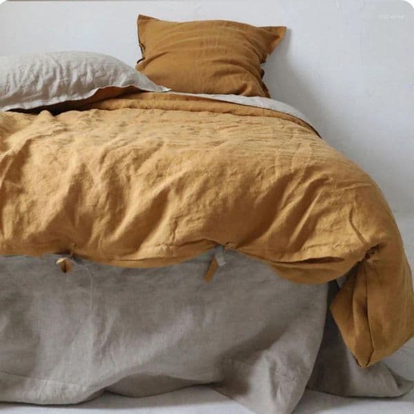 Bedding Sets Bed Linen Pure AB Side Set With Sheet Tie Duvet Cover Pillowcases Single Couple Bedsheet Twin Size
