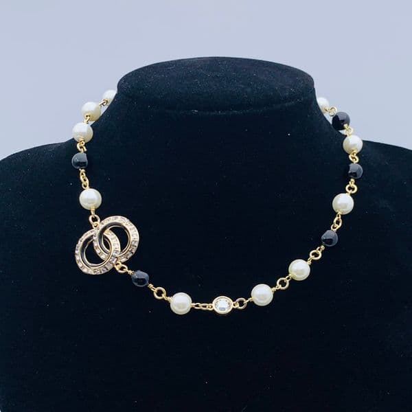 High Quality Crystal Designer Choker With Pearl Copper Necklace Letter Pendant For Women Sweater Chain Timeless Jewelry Necklaces New Styles