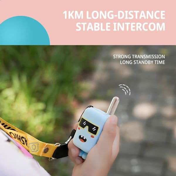 Kids Walkie Talkie 2Pcs Mini Handheld Transceiver Phone two way Radio Interphone Children Birthday Toys Gift Boy Gir 250904BJ