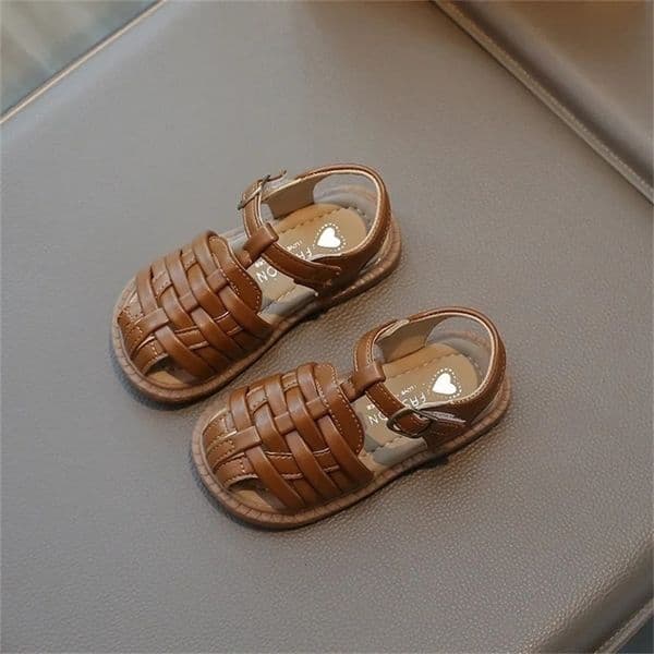 Kids Sandals 2025 Summer Sandals for Boy Fashion Children CutOuts Beach Shoes Braided Style Causal Walking Flat Sandals250904wwBJ